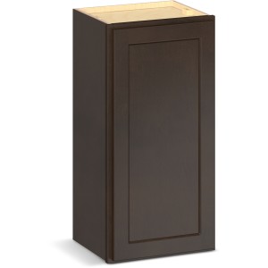 RELIABILT Parkstone II Wall Cabinet, Espresso Stained, 15" W, 1 Door, Fully Assembled - 641360 | Lowe's Pro Supply